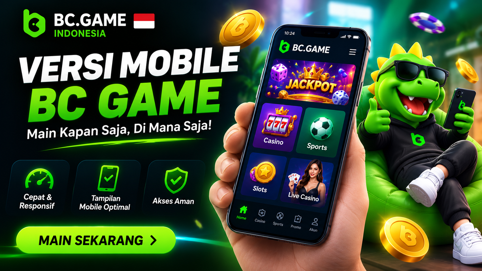 Aplikasi dan Versi Mobile BC Game